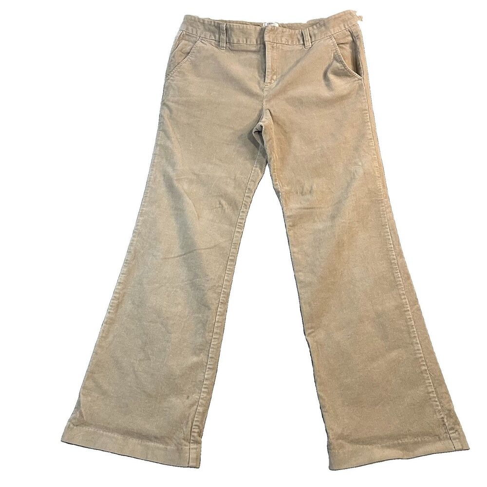 Y2k VTG Old Navy Women’s Stretch Corduory Light Academia Jeans Beige Size 10